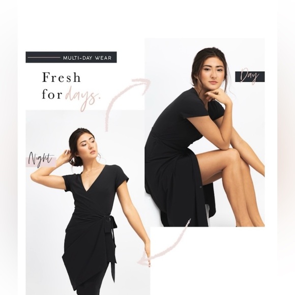 Kosan Travel Wrap Dress Navy XL - Picture 7 of 7